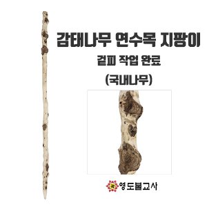 감태나무(연수목)지팡이-겉피작업한것