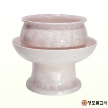 핑크설화천존그릇(대)